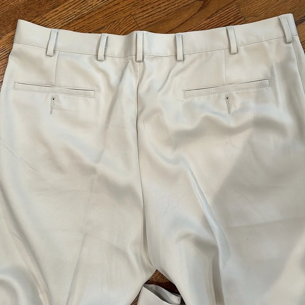 Mens Joseph A Bank polyester beige dress pant 38x29 - Picture 4 of 4